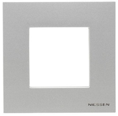 Рамка универсальная ABB Niessen Zenit 1-м. 2 мод. N2271 PL серебро картинка
